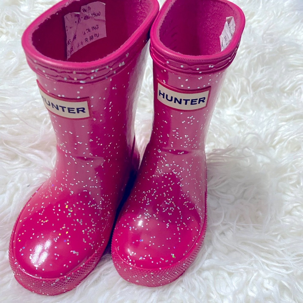 Hunter Boots Pink Classic Glitter